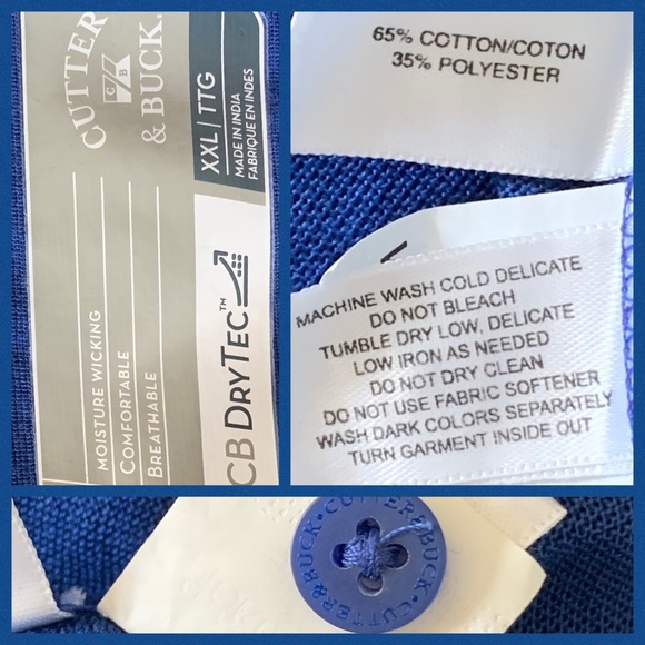 Cutter & Buck University of Memphis Logo Polo XXL - Picture 5 of 5